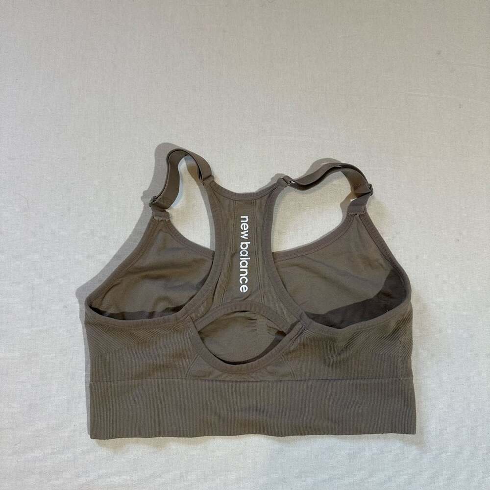 New Balance Essential Run Sports Bra Size L Brown